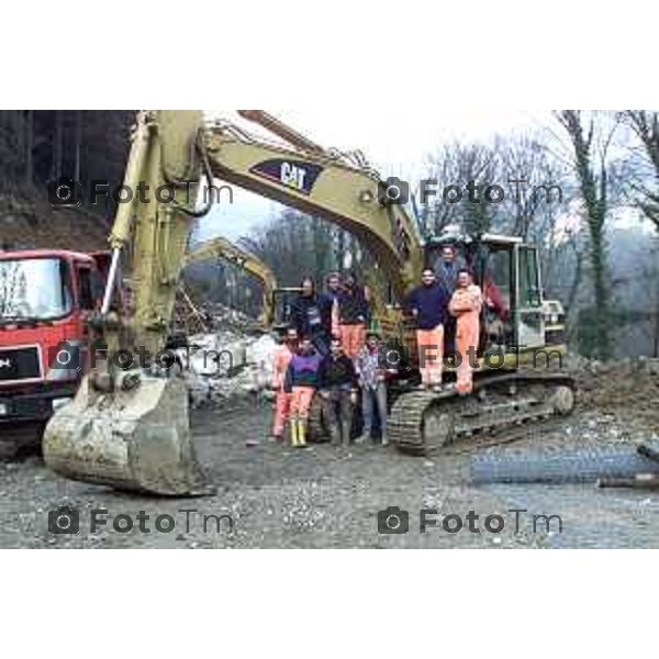 CAPIZZONE OPERAI CANTIERE FRANA