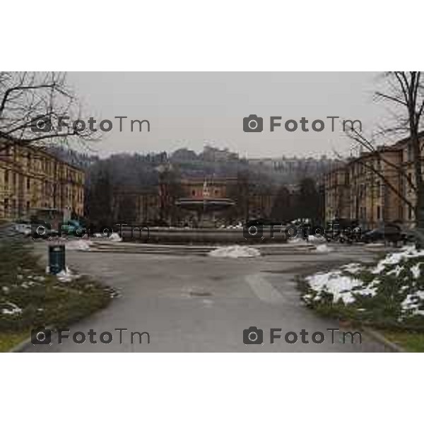 Bergamo Ospedale interno inverno neve