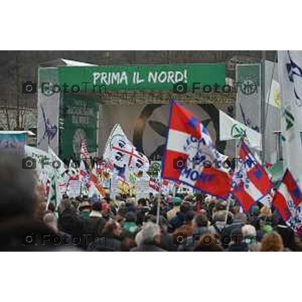 PONTIDA raduno leghista nei prati di Pontida nella foto: Fotogramma Bergamo-Tiziano Manzoni