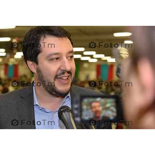 Chiuduno (bg) Cena annuale Lega Nord con intervento di Matteo Salvini nella foto salvini Fotogramma Bergamo-Tiziano Manzoni