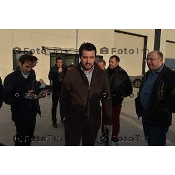 Arzago D\'Adda incontro Antonio Monella fra Salvini, Riva, Belotti per richiesta grazia nella foto Matteo Salvini Fotogramma Bergamo-Tiziano Manzoni