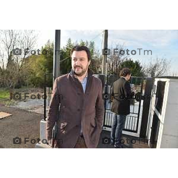 Arzago D\'Adda incontro Antonio Monella fra Salvini, Riva, Belotti per richiesta grazia nella foto Salvini Matteo Fotogramma Bergamo-Tiziano Manzoni