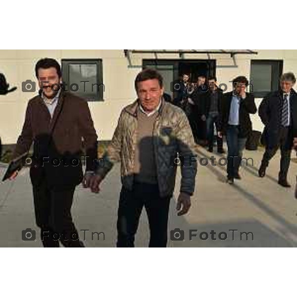 Arzago D\'Adda incontro Antonio Monella fra Salvini, Riva, Belotti per richiesta grazia nella foto Matteo Salvini con Antonio Monella Fotogramma Bergamo-Tiziano Manzoni