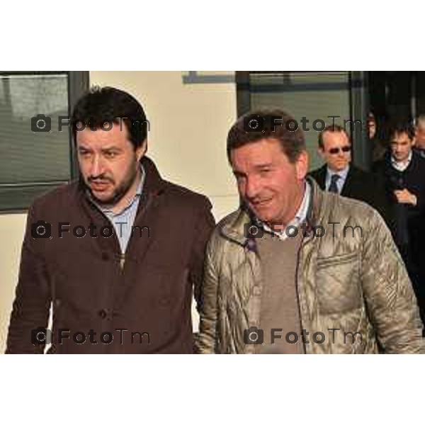 Arzago D\'Adda incontro Antonio Monella fra Salvini, Riva, Belotti per richiesta grazia nella foto Matteo Salvini con Antonio Monella Fotogramma Bergamo-Tiziano Manzoni