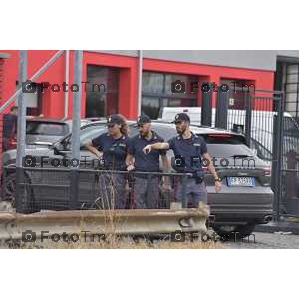 foto LaPresse Tiziano Manzoni 1/09/2018 Cronaca Bergamo - ITALIA Lallio BG Incidente Stradale mortale investimento pedoni.nELLA FOTO I RILIEVI DELLE AUTORITA\'