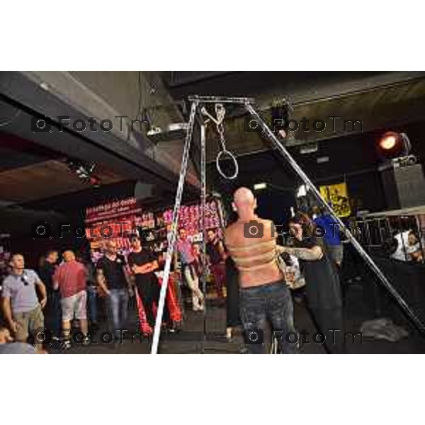 foto LaPresse Tiziano Manzoni 2/09/2018 Cronaca Bergamo - ITALIA Bergamo Sex 2018 Malena Vittoria Risi.Fiera erotica Corrado Fumagalli