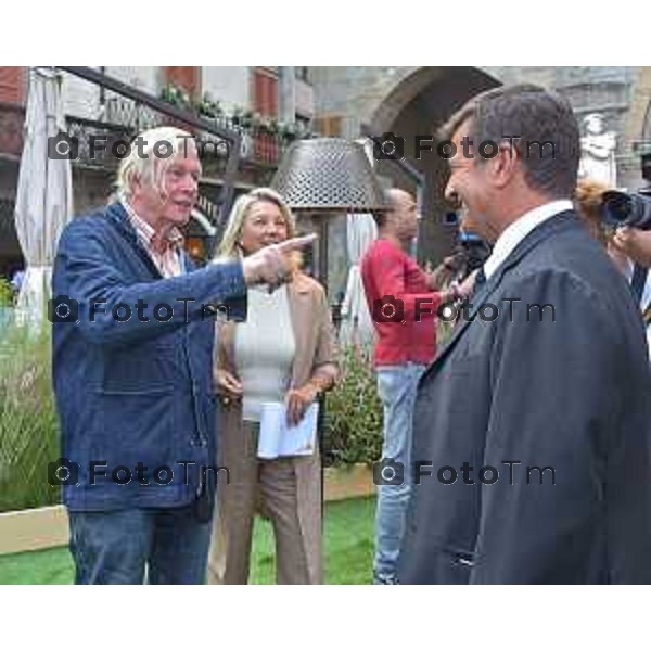 06/09/2018 Davide Gandossi x Tiziano Manzoni Bergamo - ITALIA Cronaca I Maestri Del Paesaggio Edizione VIII Nella Foto:Giovanni Paolo Malvestiti Presidente Cametra Di Commercio Bergamo Piet Oudolf Paesaggista e Autore Di Green Square 2018