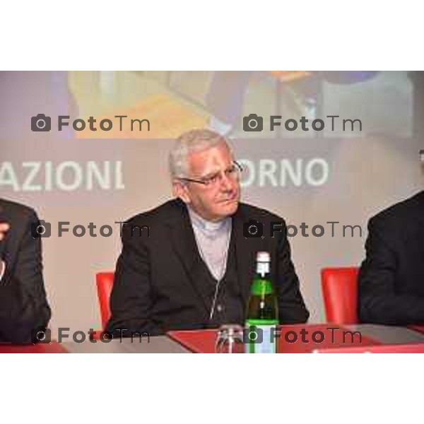 Foto LaPresse/Davide Gandossi x Manzoni Tiziano 18/10/2018 Bergamo, Italia cronaca Conferenza Stampa per L\'integrazione degli immigrati.