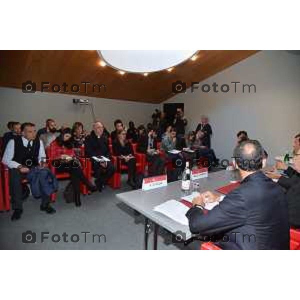 Foto LaPresse/Davide Gandossi x Manzoni Tiziano 18/10/2018 Bergamo, Italia cronaca Conferenza Stampa per L\'integrazione degli immigrati.