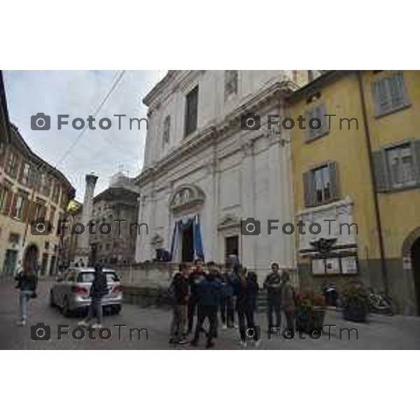 08/10/2018 Davide Gandossi x Tiziano Manzoni Bergamo - ITALIA Cronaca Funerale del Professore Cosimo Errico. Nella Chiesa in Sant\'Alessandro in Colonna Bergamo