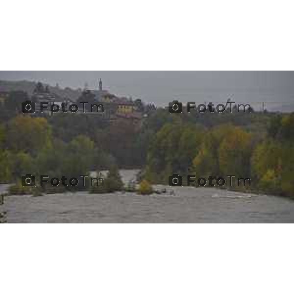 Foto LaPresse/Manzoni Tiziano 29/10/2018 Bergamo, Italia cronache, Maltempo nella provincia di bergamo Nella foto: Il fiume Brembo in piena nella zona di Almenno San Salvatore