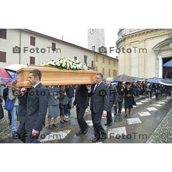 Telgate, (BG) Funerale Jimmy Gian Mario Ruggeri fratello di Ivan Ex presidente Atalanta Fotogramma Bergamo-Tiziano Manzoni