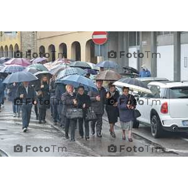 Telgate, (BG) Funerale Jimmy Gian Mario Ruggeri fratello di Ivan Ex presidente Atalanta Fotogramma Bergamo-Tiziano Manzoni