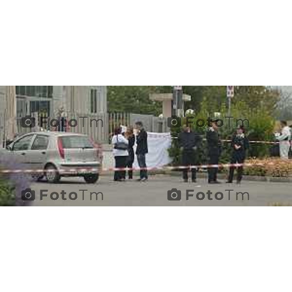 Castelli Caleppio BG omicidio Gian Mario Ruggeri ( Jimmy) fratello dell’ex presidente dell’Atalanta nella foto i rilievi da parte dei carabinieri foto Tiziano Manzoni-Bergamo