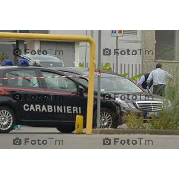 Castelli Caleppio BG omicidio Gian Mario Ruggeri ( Jimmy) fratello dell’ex presidente dell’Atalanta nella foto i rilievi da parte dei carabinieri foto Tiziano Manzoni-Bergamo