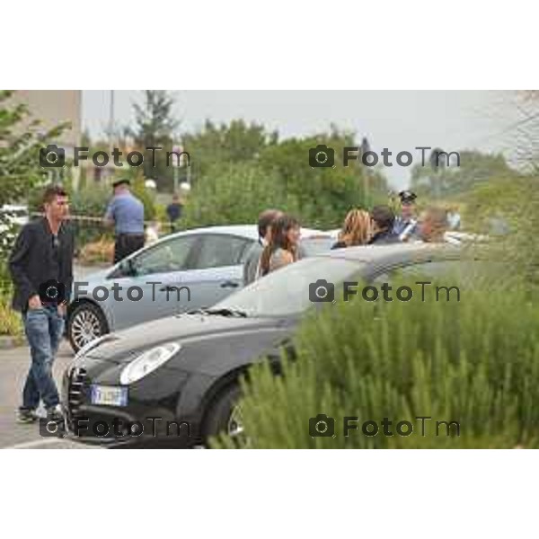 Castelli Caleppio BG omicidio Gian Mario Ruggeri ( Jimmy) fratello dell’ex presidente dell’Atalanta nella foto i rilievi da parte dei carabinieri foto Tiziano Manzoni-Bergamo