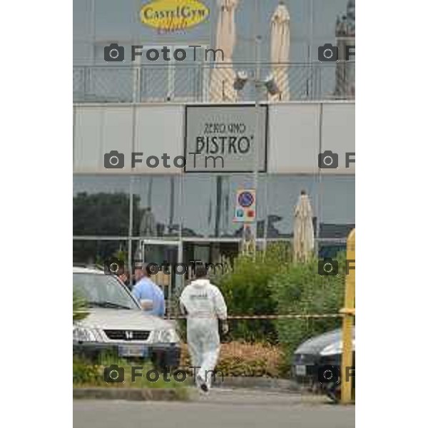 Castelli Caleppio BG omicidio Gian Mario Ruggeri ( Jimmy) fratello dell’ex presidente dell’Atalanta nella foto i rilievi da parte dei carabinieri foto Tiziano Manzoni-Bergamo