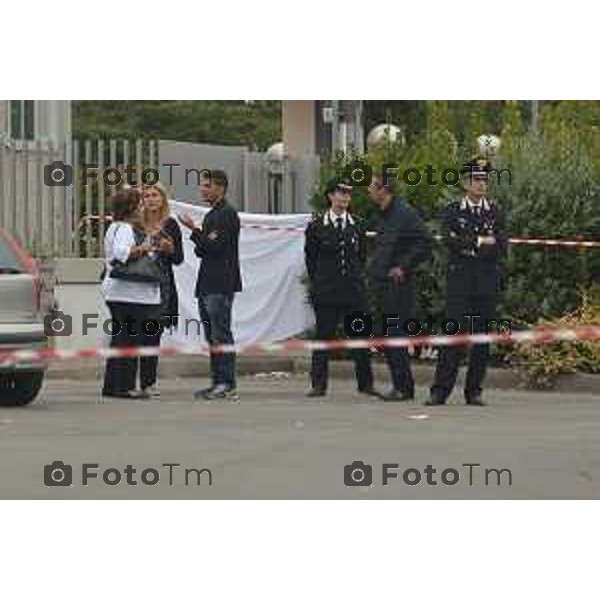 Castelli Caleppio BG omicidio Gian Mario Ruggeri ( Jimmy) fratello dell’ex presidente dell’Atalanta nella foto i rilievi da parte dei carabinieri foto Tiziano Manzoni-Bergamo