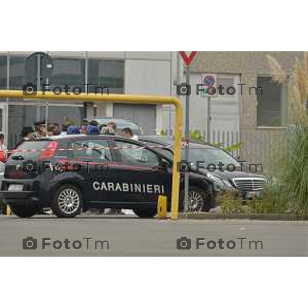 Castelli Caleppio BG omicidio Gian Mario Ruggeri ( Jimmy) fratello dell’ex presidente dell’Atalanta nella foto i rilievi da parte dei carabinieri foto Tiziano Manzoni-Bergamo