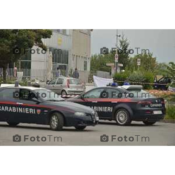 Castelli Caleppio BG omicidio Gian Mario Ruggeri ( Jimmy) fratello dell’ex presidente dell’Atalanta nella foto i rilievi da parte dei carabinieri foto Tiziano Manzoni-Bergamo