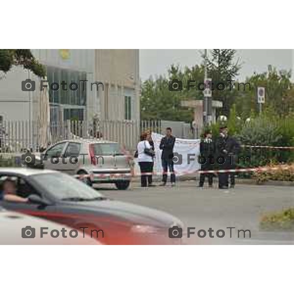 Castelli Caleppio BG omicidio Gian Mario Ruggeri ( Jimmy) fratello dell’ex presidente dell’Atalanta nella foto i rilievi da parte dei carabinieri foto Tiziano Manzoni-Bergamo