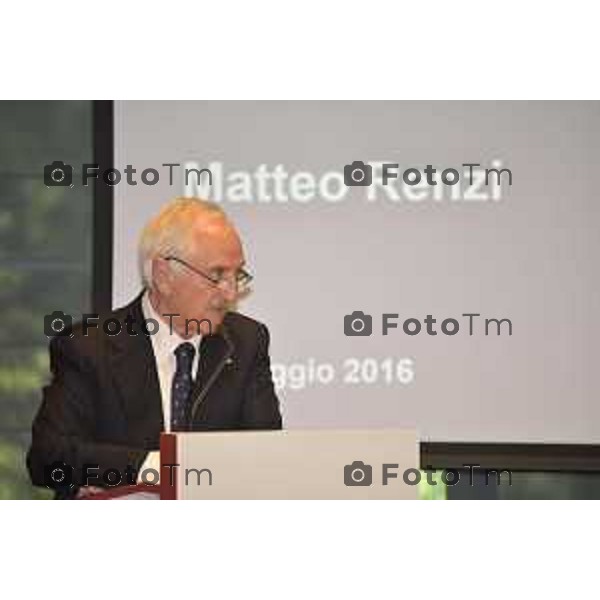 Stezzano visita Presidente del Consiglio Matteo Renzi alla Freni Brembo di Bombassei Alberto