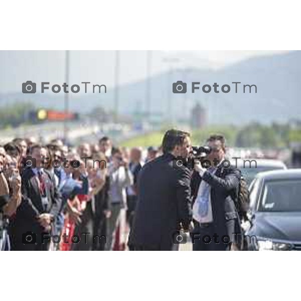 Stezzano visita Presidente del Consiglio Matteo Renzi alla Freni Brembo di Bombassei Alberto