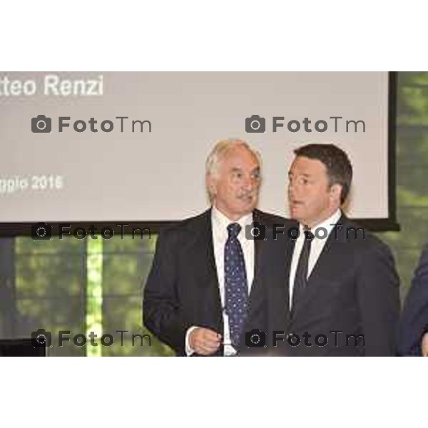 Stezzano visita Presidente del Consiglio Matteo Renzi alla Freni Brembo di Bombassei Alberto