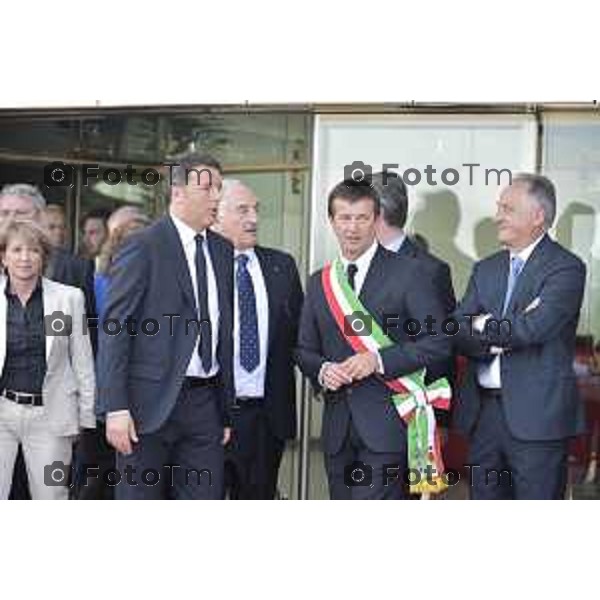 Stezzano visita Presidente del Consiglio Matteo Renzi alla Freni Brembo di Bombassei Alberto