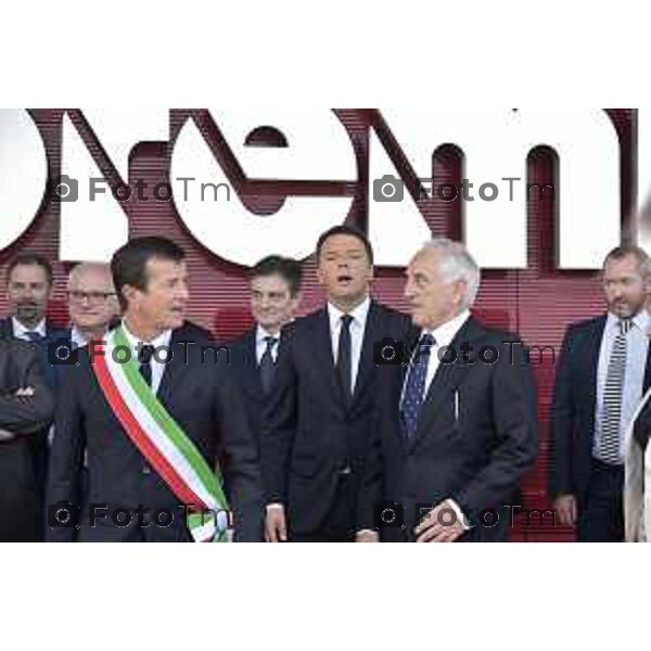 Stezzano visita Presidente del Consiglio Matteo Renzi alla Freni Brembo di Bombassei Alberto