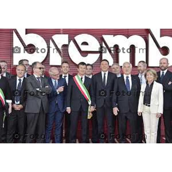 Stezzano visita Presidente del Consiglio Matteo Renzi alla Freni Brembo di Bombassei Alberto