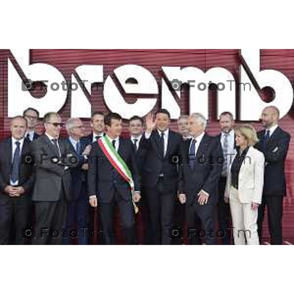 Stezzano visita Presidente del Consiglio Matteo Renzi alla Freni Brembo di Bombassei Alberto