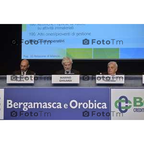 Bergamo negli spazi della fiera la prima assemblea annuale della Bcc Bergamasca e Orobica dopo la fusione fra Bcc Zanica con la bcc di Cologno al Serio e Bariano