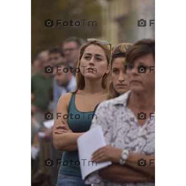 Caravaggio 20 mila fedeli del Movimento di Comunione e Liberazione al Santuario “Santa Maria Del Fonte” per celebrazione dell’Anno Santo della Misericordia .Nella foto i 29 mila fedeli