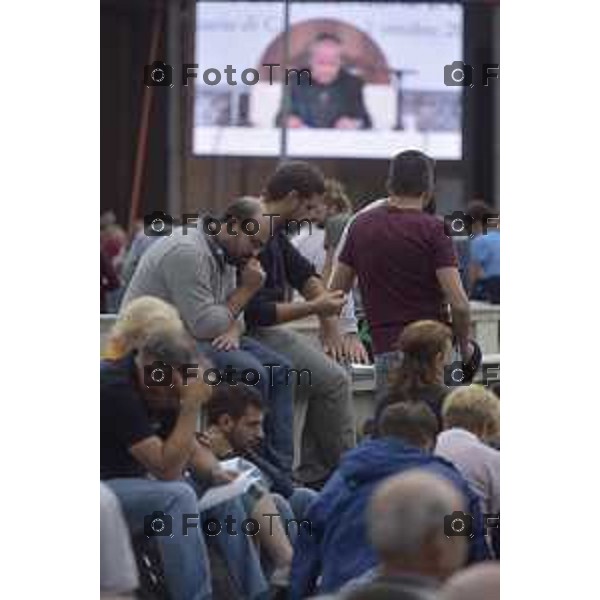 Caravaggio 20 mila fedeli del Movimento di Comunione e Liberazione al Santuario “Santa Maria Del Fonte” per celebrazione dell’Anno Santo della Misericordia .Nella foto