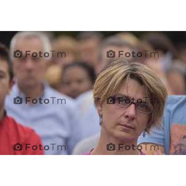 Caravaggio 20 mila fedeli del Movimento di Comunione e Liberazione al Santuario “Santa Maria Del Fonte” per celebrazione dell’Anno Santo della Misericordia .Nella foto i 29 mila fedeli