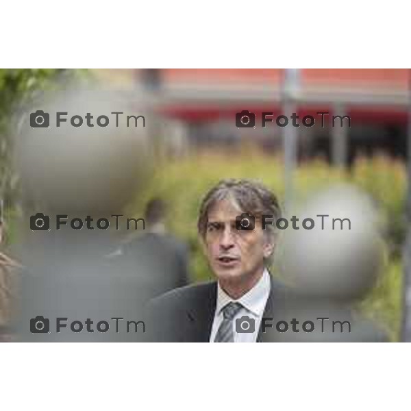 Bergamo Tribunale, processo Bossetti/Yara Gambirasio nella foto consulente informatico difesa Bossetti pool Ezio Denti