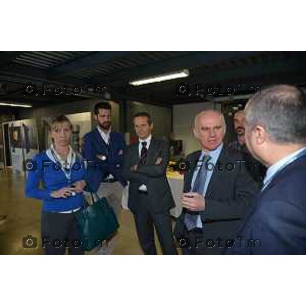 Osio Sotto (BG) Azienda Sematic visita ass regionale Terzi Claudia incontra Roberto Zappa. Presidente Sematic. foto Tiziano Manzoni-fotogramma Bergamo