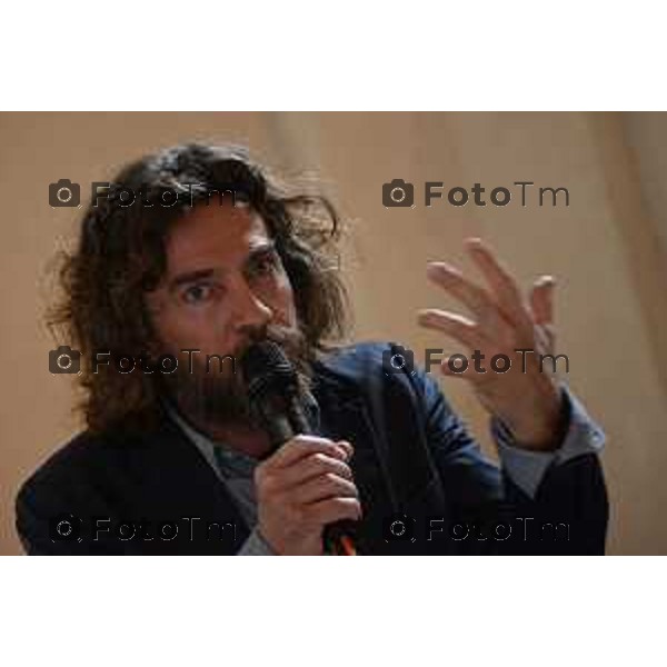 SARNICO (BG) Alessio Boni presentazione film respiri girato interamente a Sarnico Tiziano Manzoni- nella foto Alessio Boni attore fotogramma Bergamo