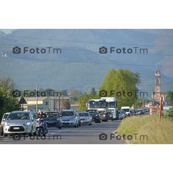 Levate (BG) incidente mortale sulla strada statale 42 foto Tiziano Manzoni-fotogramma Bergamo