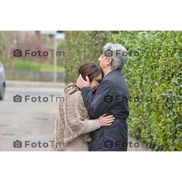 Cerro di Bottanuco (BG) Uccide il socio, la moglie e si suicida Tragedia tra Segrate e Bottanuco nella foto la casa i parenti del suicida foto Tiziano Manzoni-fotogramma Bergamo