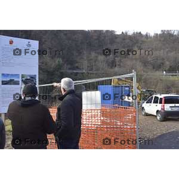 Tiziano Manzoni 5/12//2018 nella foto inizio lavori nuovo ponte San Giovanni Bianco