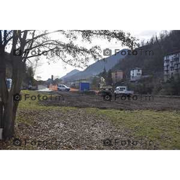 Tiziano Manzoni 5/12//2018 nella foto inizio lavori nuovo ponte San Giovanni Bianco