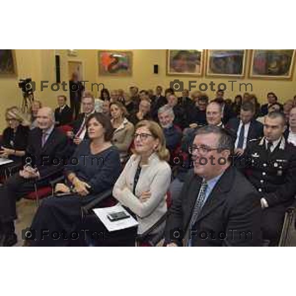 foto LaPresse Tiziano Manzoni 1/12//2018 Cronaca Bergamo - ITALIA AMPLIAMENTO UNITA’ OPERATIVA DI RIABILITAZIONE “ISTITUTO CLINICO QUARENGHI nella foto la platea sala del convegno