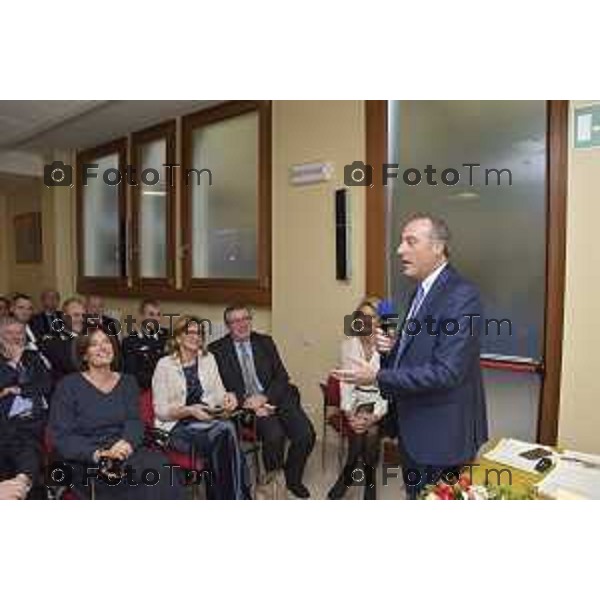 foto LaPresse Tiziano Manzoni 1/12//2018 Cronaca Bergamo - ITALIA AMPLIAMENTO UNITA’ OPERATIVA DI RIABILITAZIONE “ISTITUTO CLINICO QUARENGHI la visita dell\'assessore Gallera Giulio all\'inaugurazione dell\'ampliamento della clinica quarenghi a Sanpellegrino terme