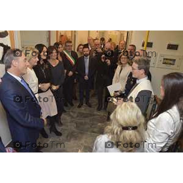 foto LaPresse Tiziano Manzoni 1/12//2018 Cronaca Bergamo - ITALIA AMPLIAMENTO UNITA’ OPERATIVA DI RIABILITAZIONE “ISTITUTO CLINICO QUARENGHI la visita dell\'assessore Gallera Giulio all\'inaugurazione dell\'ampliamento della clinica quarenghi a Sanpellegrino terme