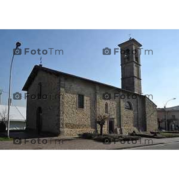 Sotto il Monte papa Giovanni XXXIII e i suoi luoghi nella foto: la chiesa dove è stato battezzato papa giovanni foto Tiziano Manzoni Fotogramma Bergamo