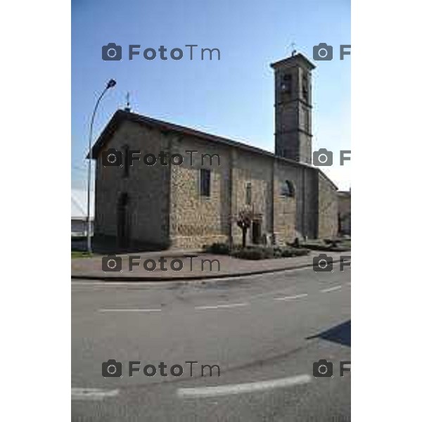 Sotto il Monte papa Giovanni XXXIII e i suoi luoghi nella foto: la chiesa dove è stato battezzato papa giovanni foto Tiziano Manzoni Fotogramma Bergamo