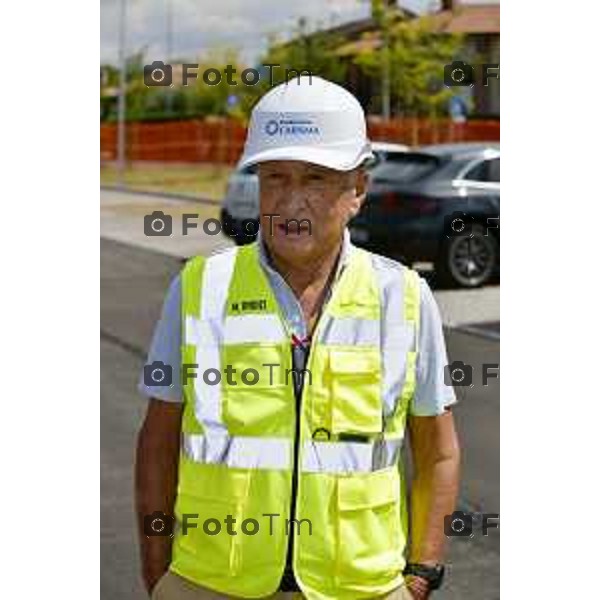 Foto Manzoni Tiziano/LaPresse 27-07-2022 Bergamo visita al cantiere cantiere Fondazione Carisma,nuovo centro assistenza delle persone affette da demenza. Ing. Miro Radici, e il Sindaco di Bergamo,Giorgio Gori.