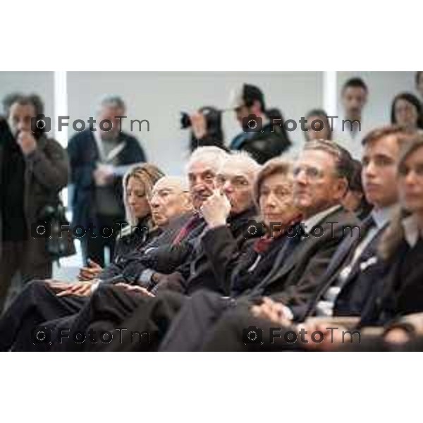 Stezzano c/o Km rosso inaugurazione di i.lab, il nuovo centro Ricerca e Innovazione del Gruppo Italcementi Nella foto la platea foto Tiziano Manzoni Fotogramma Bergamo